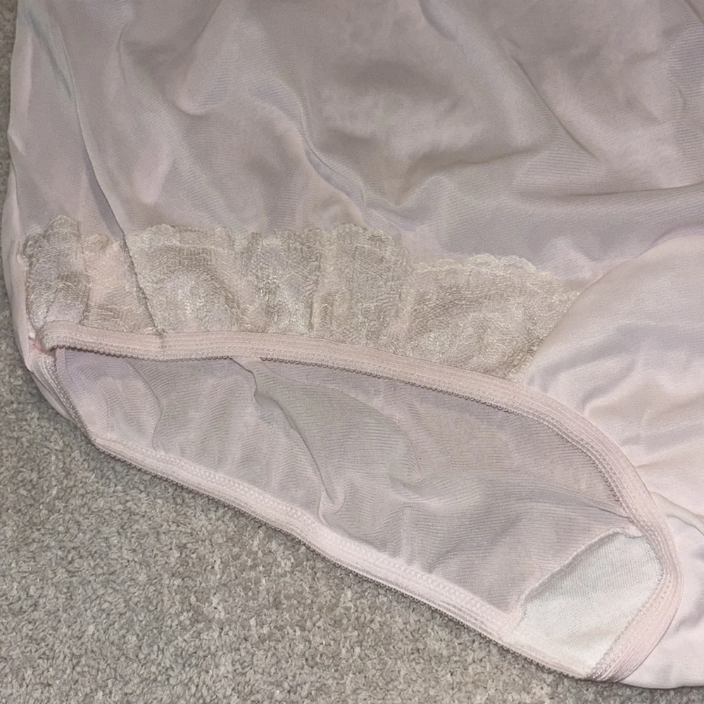 Dixie Belle Women’s Classic Nylon Briefs Panty Powder Light Pink Size 10 VINTAGE